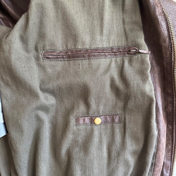 Wilsons Leather Men's Brown Leather Jacket, XL - Picture 5 of 10